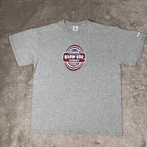 Vintage Gray Charms Blow Pop Cherry T-shirt Size L Lollipop y2k Delta Kidcore